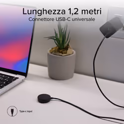 SBS TECHGSAMWATCH Caricabatterie per dispositivi mobili Orologio intelligente Bianco USB Carica wireless Interno - Vista aggiuntiva 6