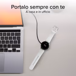 SBS TECHGSAMWATCH Caricabatterie per dispositivi mobili Orologio intelligente Bianco USB Carica wireless Interno - Vista aggiuntiva 7