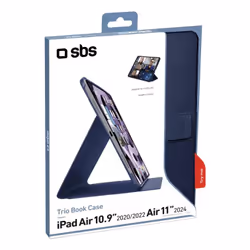 SBS TABKPROIPAIR10924B custodia per tablet 27,7 cm (10.9") Custodia flip a libro Blu - Vista aggiuntiva 2