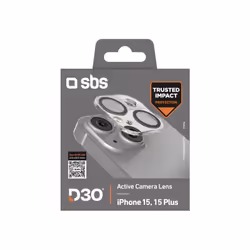 SBS TED3OCAMGLIP15 protezione per lo schermo e il retro dei telefoni cellulari Protezione per obiettivo della fotocamera Apple 1 pz - Vista aggiuntiva 4