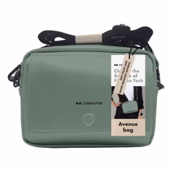 Case & Me CMSMPUCROSBBAGGN borsa e tracolla Poliestere, Poliuretano (PU) Verde Donna Borsa a tracolla - Vista aggiuntiva 2
