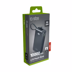 SBS TTBB10000LCDTCPD20B batteria portatile 10000 mAh Blu - Vista aggiuntiva 4