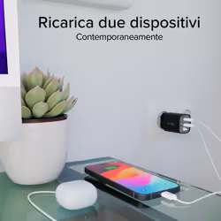 SBS TETRGANLCD1USB1C30K Caricabatterie per dispositivi mobili Universale Nero AC Ricarica rapida Interno - Vista aggiuntiva 7