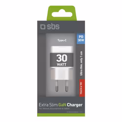 SBS TETRGAN1C30SLIM Caricabatterie per dispositivi mobili Universale Bianco AC Ricarica rapida Interno - Vista aggiuntiva 3