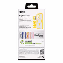 SBS TEMAGCOLIP1661Y custodia per cellulare 15,5 cm (6.1") Cover Trasparente, Giallo