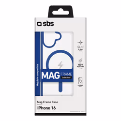 SBS TEMAGCOLIP1661B custodia per cellulare 15,5 cm (6.1") Cover Blu, Trasparente