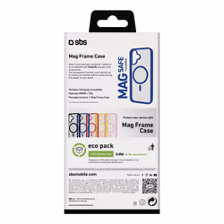 SBS TEMAGCOLIP1661B custodia per cellulare 15,5 cm (6.1") Cover Blu, Trasparente