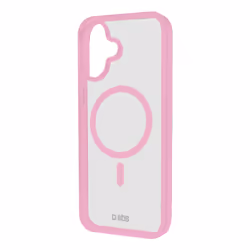 SBS TEMAGCOLIP1661P, Cover, Apple, iPhone 16, 15,5 cm (6.1"), Rosa, Trasparente