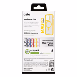 SBS TEMAGCOLIP1661PY custodia per cellulare 16 cm (6.3") Cover Trasparente, Giallo