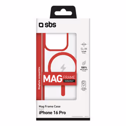 SBS TEMAGCOLIP1661PR custodia per cellulare 16 cm (6.3") Cover Rosso, Trasparente