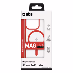 SBS TEMAGCOLIP1667PR custodia per cellulare 17,5 cm (6.9") Cover Rosso, Trasparente