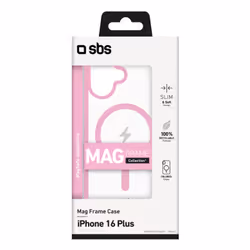 SBS TEMAGCOLIP1667P custodia per cellulare 17 cm (6.7") Cover Rosa, Trasparente