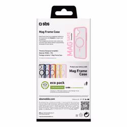 SBS TEMAGCOLIP1667P custodia per cellulare 17 cm (6.7") Cover Rosa, Trasparente