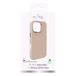 PURO Icon Mag Pro Cover iPhone 16 Pro Max Beige - Vista aggiuntiva 3