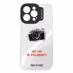 Case & Me CMEMIPCOP1667P1, Cover, Apple, 16 Pro Max, 17,4 cm (6.86"), Nero, Trasparente
