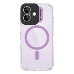 Case & Me CMCOVCASIP1661P custodia per cellulare Cover iPhone 16 Rosa, Trasparente