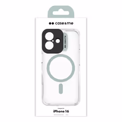 Case & Me CMCOVCASIP1661G custodia per cellulare 15,5 cm (6.12") Cover Verde, Trasparente - Vista aggiuntiva 2