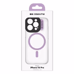 Case & Me CMCOVCASIP1661PP custodia per cellulare Cover iPhone 16 Pro Rosa, Trasparente - Vista aggiuntiva 2