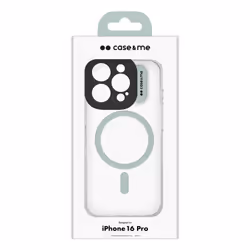 Case & Me CMCOVCASIP1661PG custodia per cellulare Cover iPhone 16 Pro Verde, Trasparente - Vista aggiuntiva 2