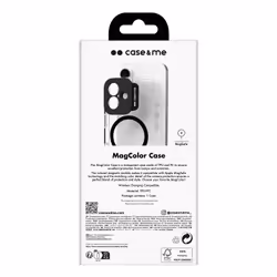 Case & Me CMCOVCASIP1667K custodia per cellulare Cover iPhone 16 Plus Nero, Trasparente - Vista aggiuntiva 3