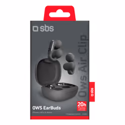 SBS TEEAROWSCLIPBTK cuffia e auricolare clip auricolare Musica e Chiamate Bluetooth Nero - Vista aggiuntiva 2