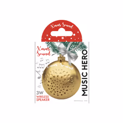 SBS MHSPXMASBALLG altoparlante portatile e per feste Oro 3 W - Vista aggiuntiva 2