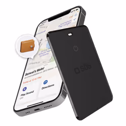 SBS TEFINDCARDAPK, Bagaglio, Cercatore, Nero, Antipolvere, Resistente agli spruzzi, 50 m, IP66
