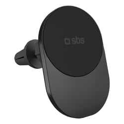 SBS TESUPPVENTWIRQI215W Caricabatterie per dispositivi mobili Smartphone Nero USB Carica wireless Auto