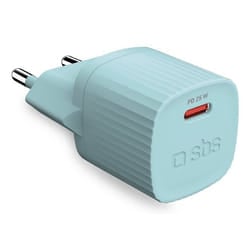 SBS TETR1CPD25LBGRS Caricabatterie per dispositivi mobili Universale Ciano AC Ricarica rapida Interno