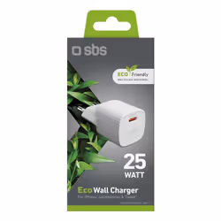 SBS TETR1CPD25WGRS Caricabatterie per dispositivi mobili Universale Bianco AC Ricarica rapida Interno