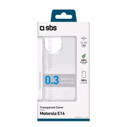SBS TESKINMOE14T custodia per cellulare Cover Motorola Moto E14 TPU Trasparente - Vista aggiuntiva 3