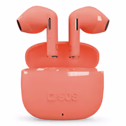 SBS Go Pods, True Wireless Stereo (TWS), 20 - 20000 Hz, Musica e Chiamate, 50 g, Auricolare, Rosso