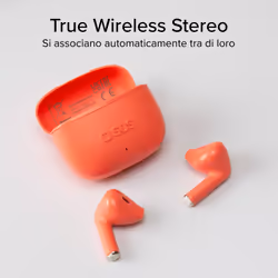 SBS Go Pods Auricolare True Wireless Stereo (TWS) In-ear Musica e Chiamate USB tipo-C Bluetooth Rosso