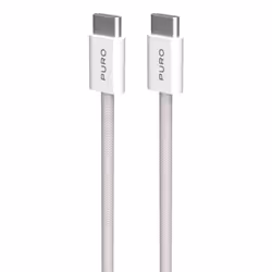 PURO PUCCCFABK415MTBEG, 1,5 m, USB C, USB C, USB 2.0, Beige, Bianco