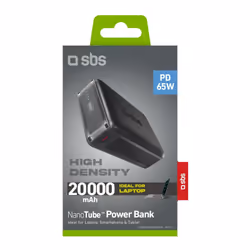SBS TEBB20000HDPD65K batteria portatile 20 mAh Nero - Vista aggiuntiva 2