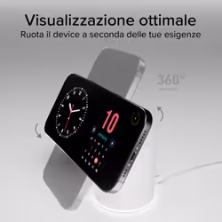 SBS TEWIRMAGFOLD2IN1 Caricabatterie per dispositivi mobili Auricolare, Smartphone Bianco USB Carica wireless Ricarica rapida Interno - Vista aggiuntiva 6