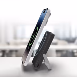 SBS TEBB5000MAGSTAND batteria portatile 5000 mAh Carica wireless Nero - Vista aggiuntiva 3