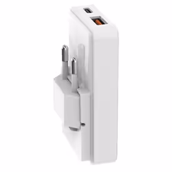 SBS TETRGANUSBTCFOLD65W Caricabatterie per dispositivi mobili Universale Bianco AC Ricarica rapida Interno, Esterno - Vista aggiuntiva 2