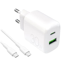 PURO PUTCUSBAC30WDYKCCWHI Caricabatterie per dispositivi mobili Universale Bianco AC Interno