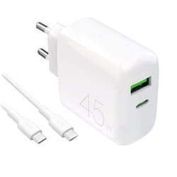 PURO PUTCUSBAC45WDYKCCWHI Caricabatterie per dispositivi mobili Universale Bianco AC Interno