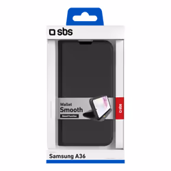 SBS TEWALSAA36K custodia per cellulare 17 cm (6.7") Custodia a borsellino Nero