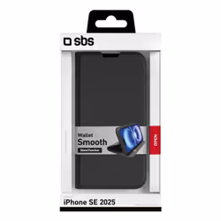 SBS Wallet custodia per cellulare 15,5 cm (6.1") Custodia a borsellino Nero - Vista aggiuntiva 3
