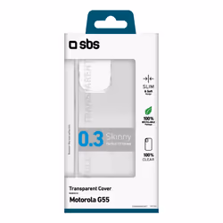 SBS TESKINMOG55T custodia per cellulare Cover Moto G55 TPU Translucent - Vista aggiuntiva 2