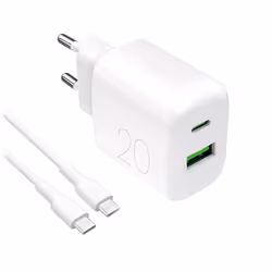 PURO PUTCUSBAC20WDYKCCWHI, Interno, AC, 1,2 m, Bianco