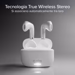 SBS TETWSAIRSPACEBTW cuffia e auricolare True Wireless Stereo (TWS) In-ear Musica e Chiamate Bianco - Vista aggiuntiva 2