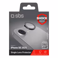 SBS TESINCAMGLIPSE25 protezione per lo schermo e il retro dei telefoni cellulari Protezione per obiettivo della fotocamera Apple 1 pz