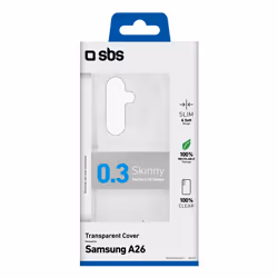 SBS TESKINSAA26T custodia per cellulare 16,8 cm (6.6") Cover Trasparente