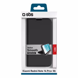 SBS TEWALXIRNO14PPT custodia per cellulare 16,9 cm (6.67") Custodia a borsellino Nero