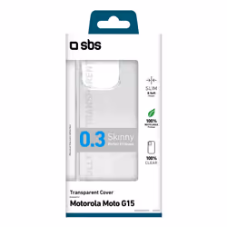 SBS TESKINMOG15T custodia per cellulare 17,1 cm (6.72") Cover Trasparente