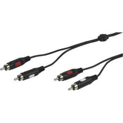 Vivanco VVA2RCA15MMK cavo audio 1,5 m 2 x RCA Nero